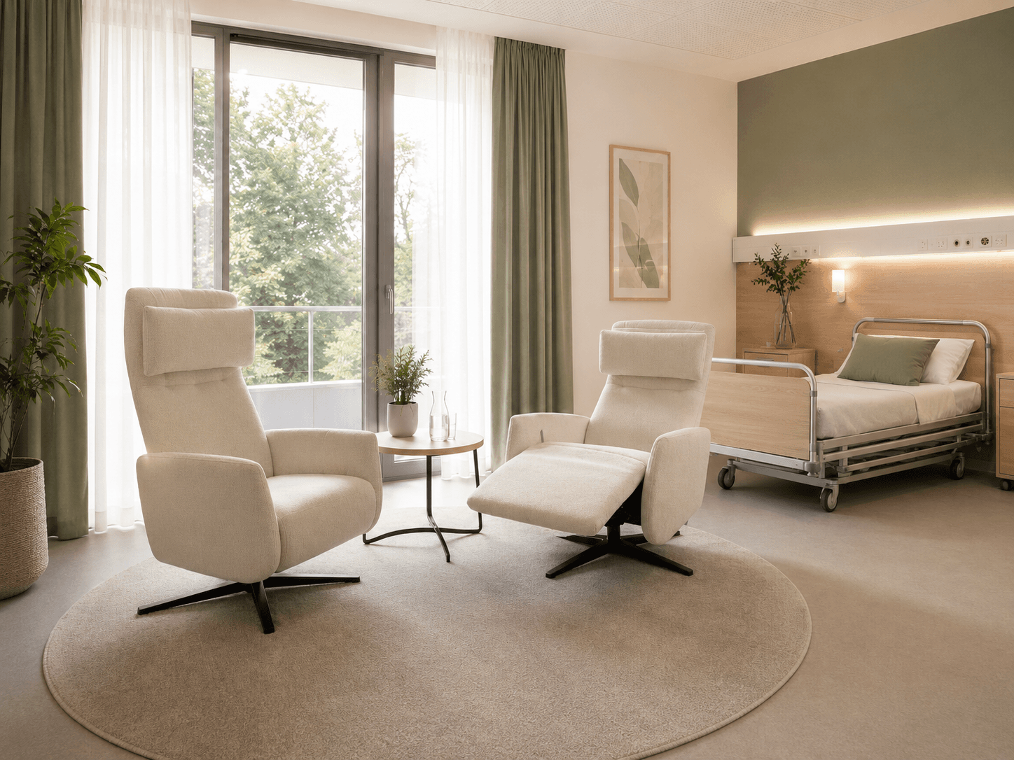 Patientenzimmer Reha-Klinik